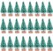 24 Pieces Artificial Mini Christmas(Green)0.5"D x 0.5"W x 1.4"H